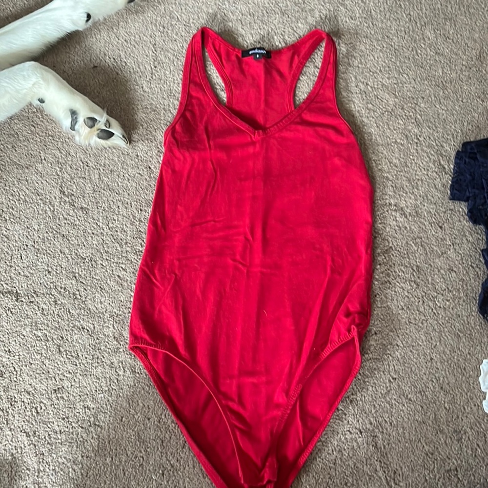 Red Bodycon suit